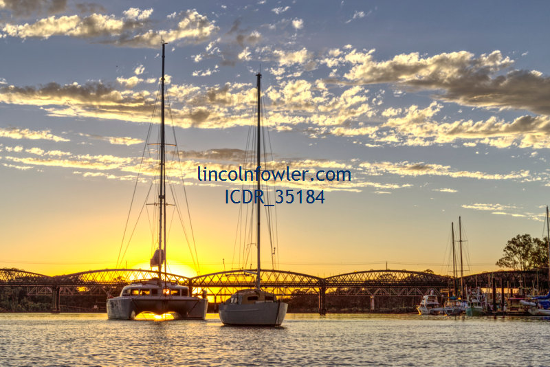 Burnett River Traffic Bridge Bundaberg Queensland Australia